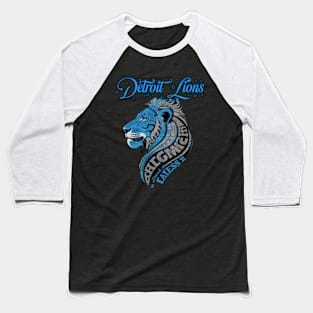 Detroit Lions Baseball T-Shirt